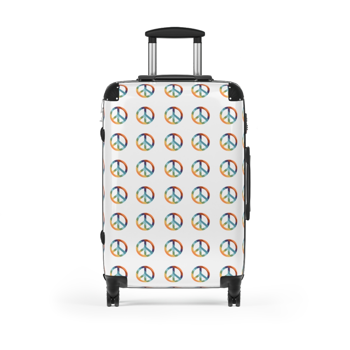 Pacific Peace Sign Suitcase - Medium, Black