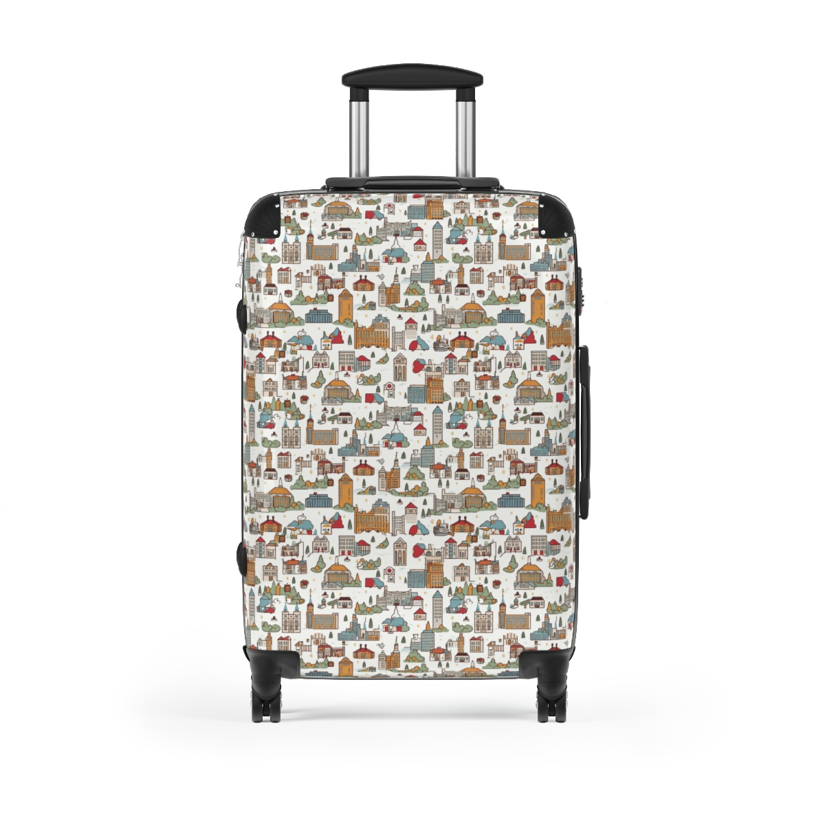 Winter Cities Suitcase - Medium, Black