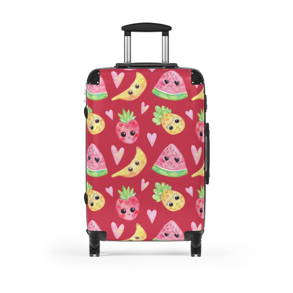 Cute Fruit Watermelon Suitcase - Medium, Black