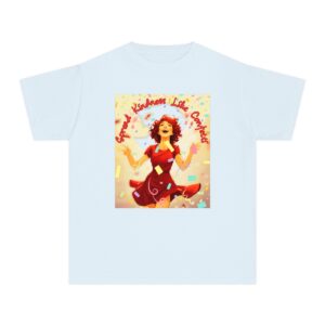 Spread Kindness Like Confetti | Youth Midweight Tee - Chambray, XS